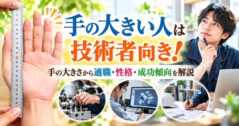 002手の大きい人は技術者向き！