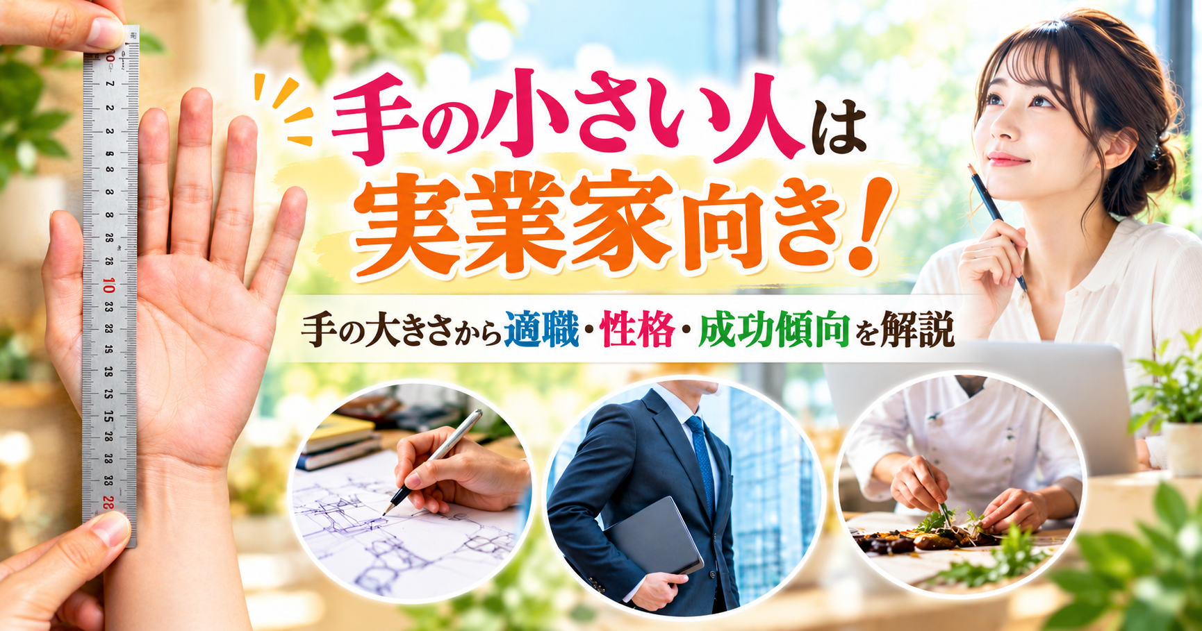 【手相鑑定001】手の小さい人は実業家向き（手の大きさ診断）