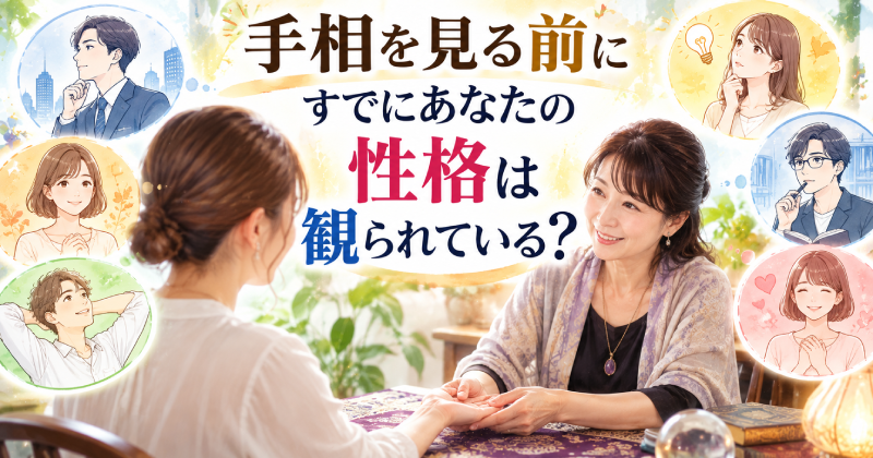 【手相鑑定004】手相を見る前にすでにあなたの性格は観られている？